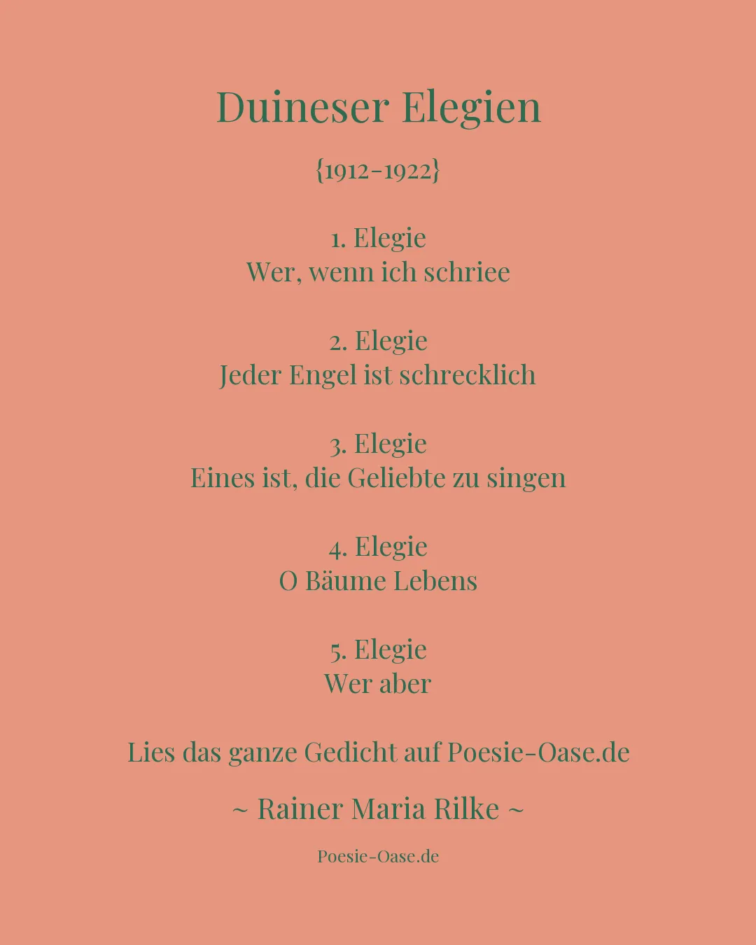 Illustration zu Duineser Elegien