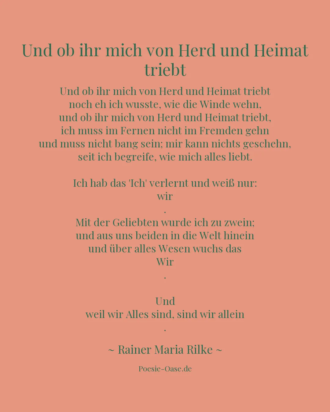 Illustration zu Und ob ihr mich von Herd und Heimat triebt