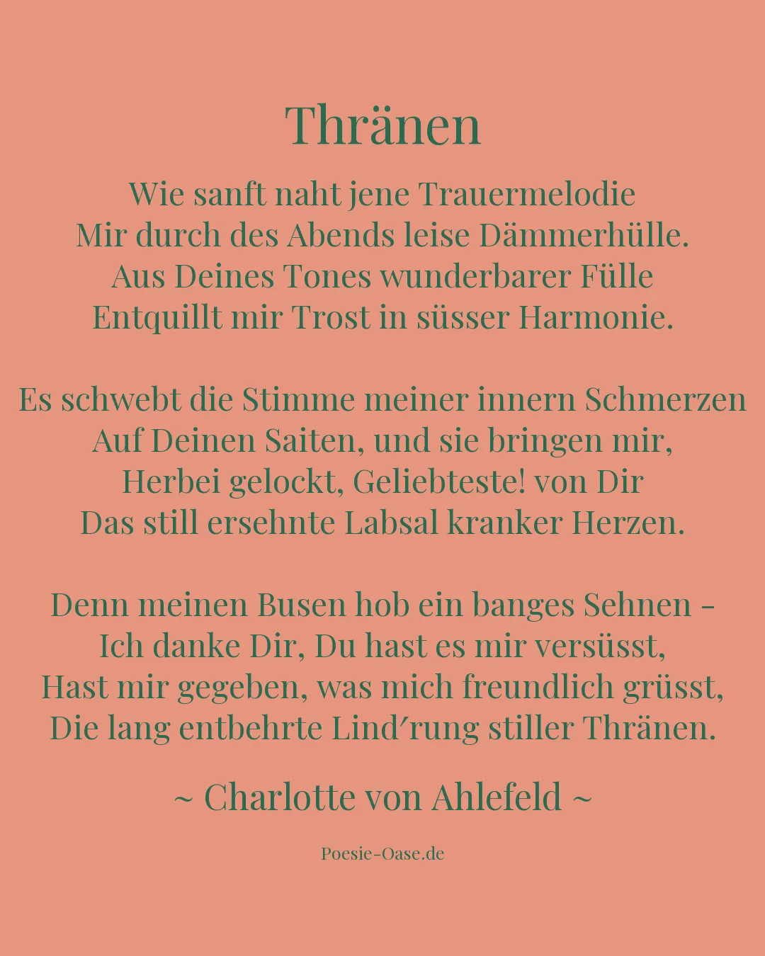 Illustration zu Thränen
