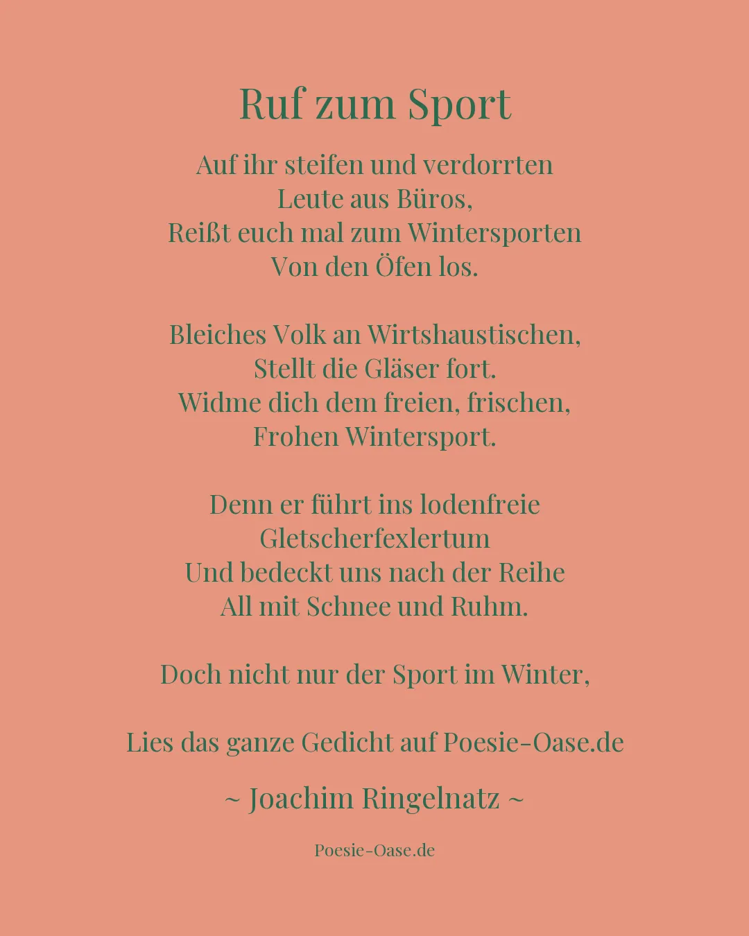Illustration zu Ruf zum Sport