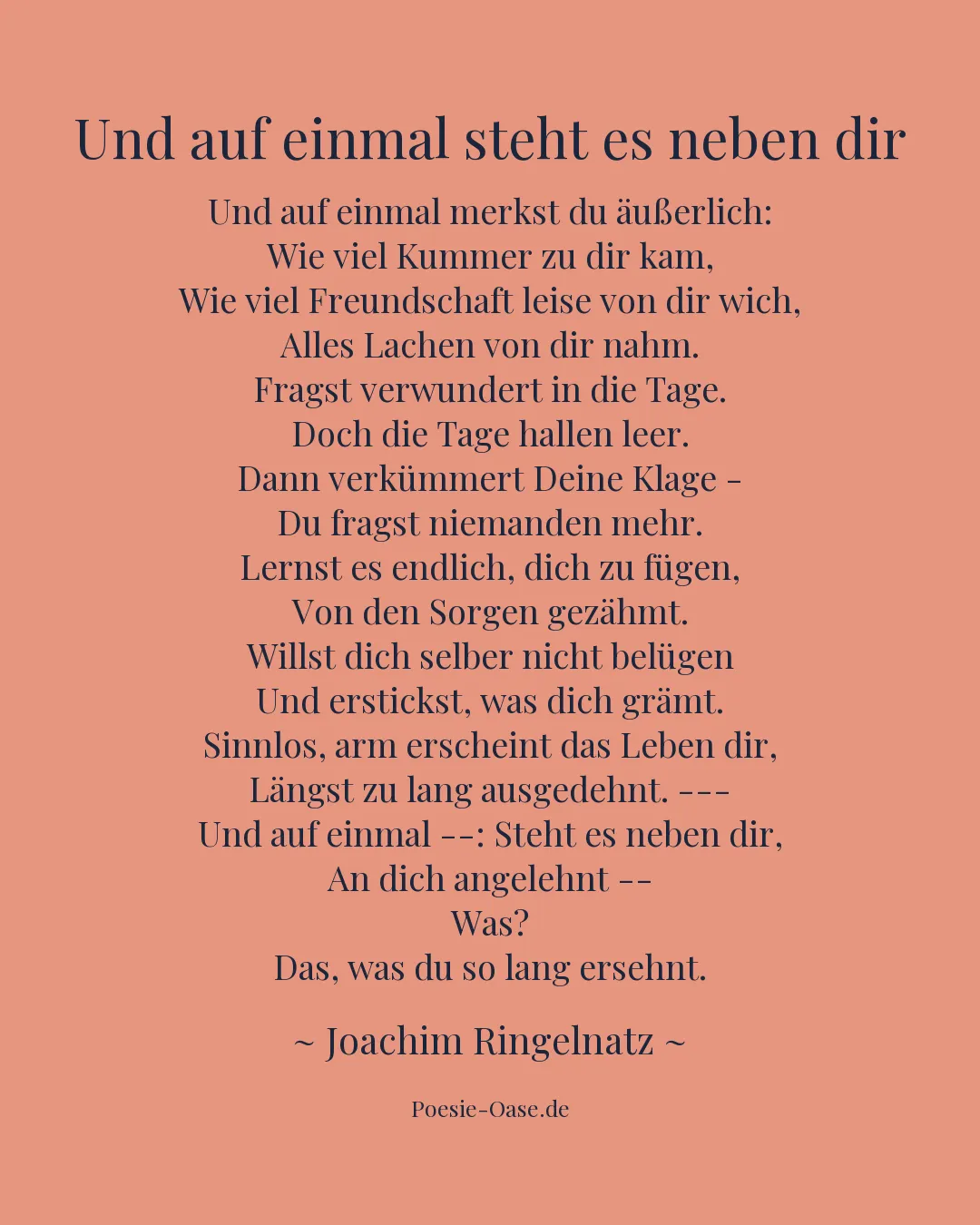 Illustration zu Und auf einmal steht es neben dir