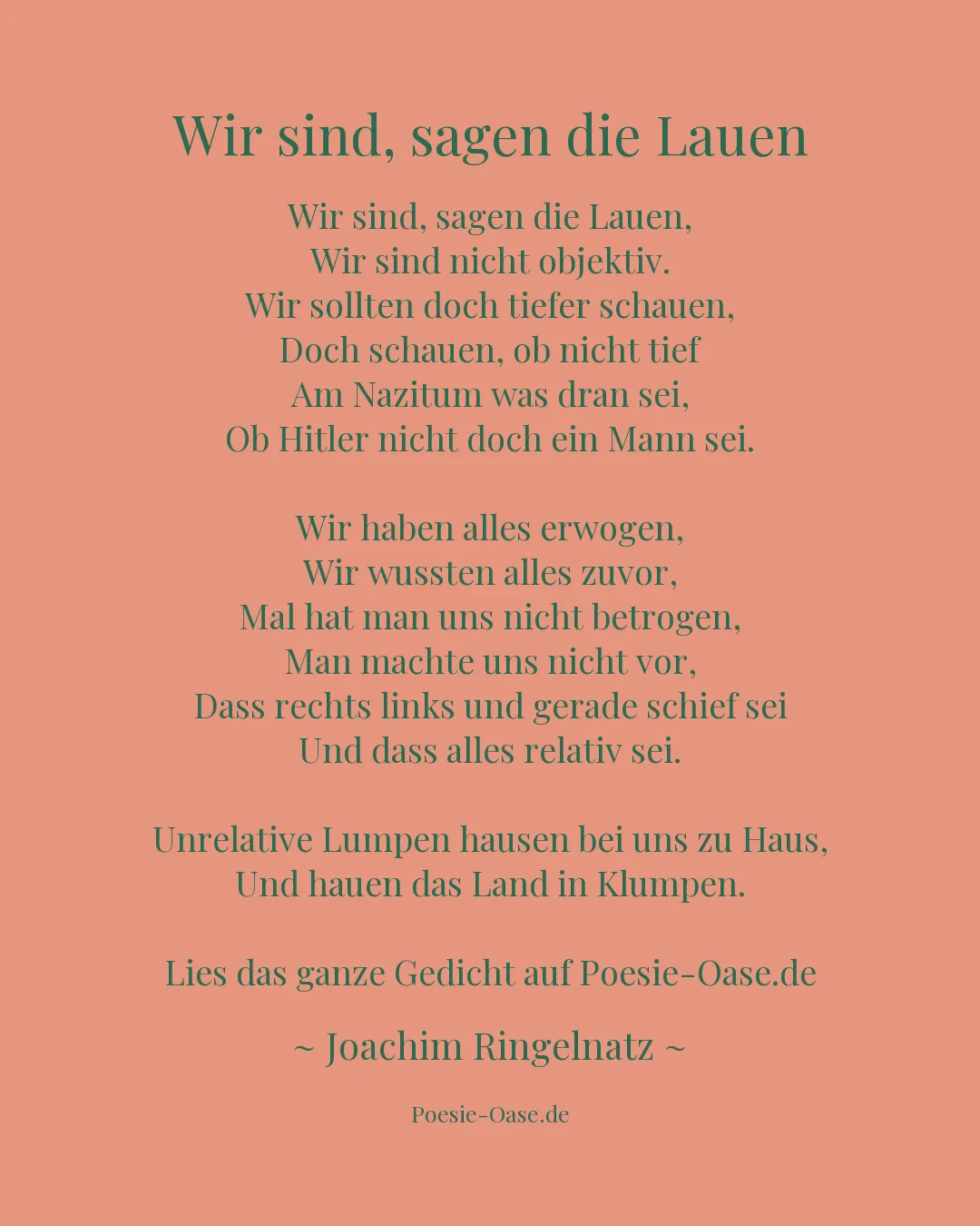 Illustration zu Wir sind, sagen die Lauen
