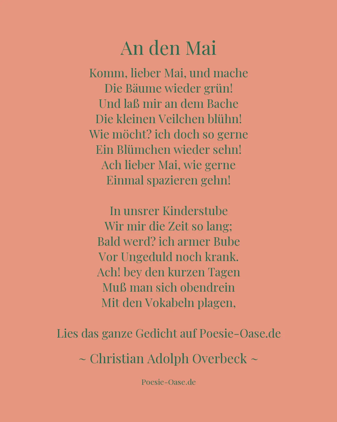 Illustration zu An den Mai