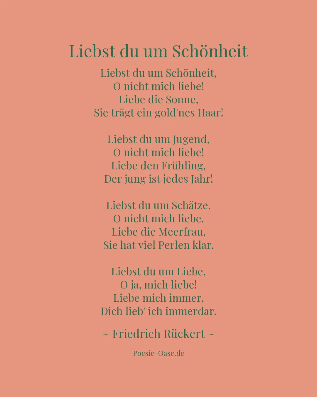 Illustration zu Liebst du um Schönheit