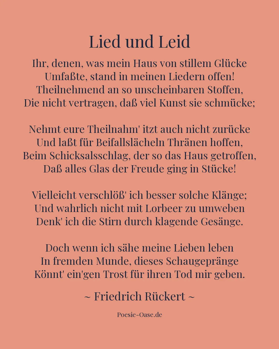 Illustration zu Lied und Leid