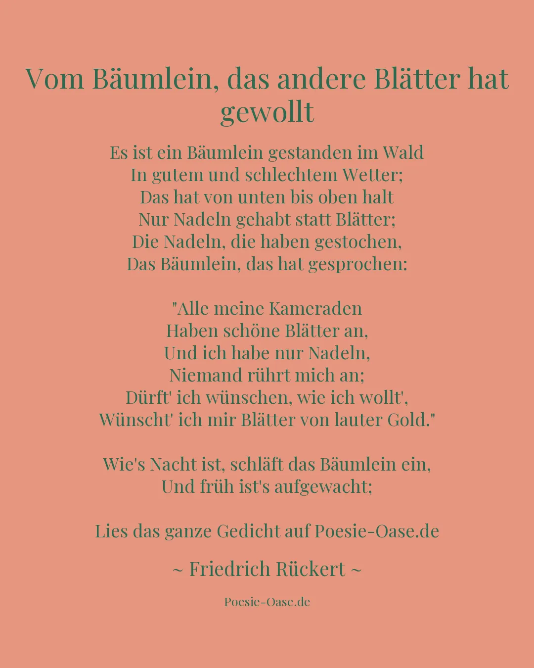 Illustration zu Vom Bäumlein, das andere Blätter hat gewollt