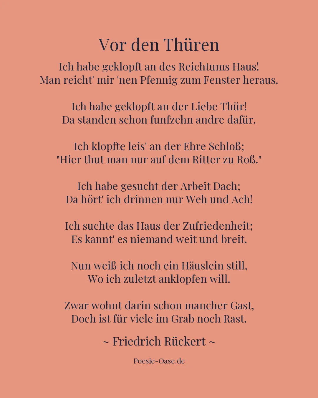 Illustration zu Vor den Thüren