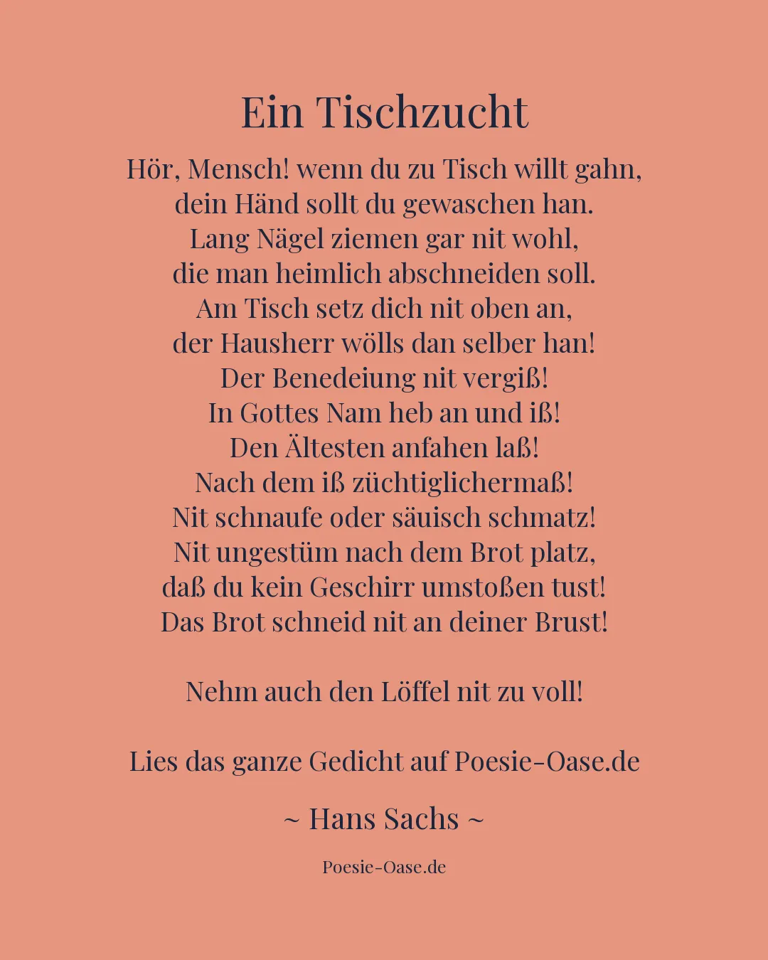 Illustration zu Ein Tischzucht