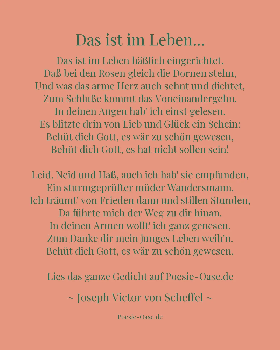 Illustration zu Das ist im Leben...
