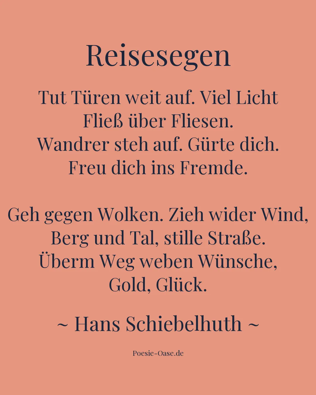 Illustration zu Reisesegen