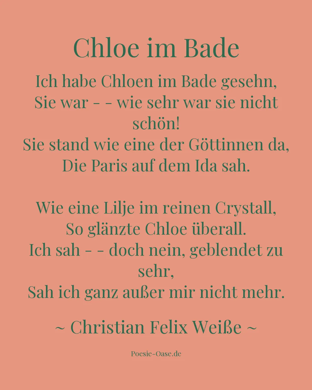 Illustration zu Chloe im Bade