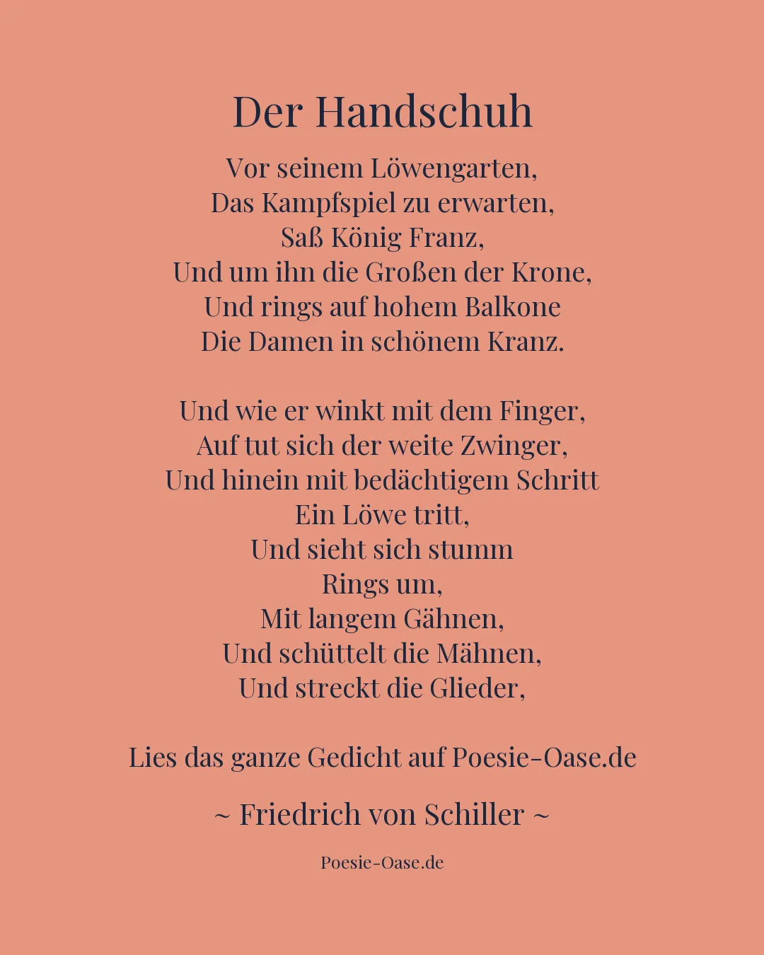 Illustration zu Der Handschuh