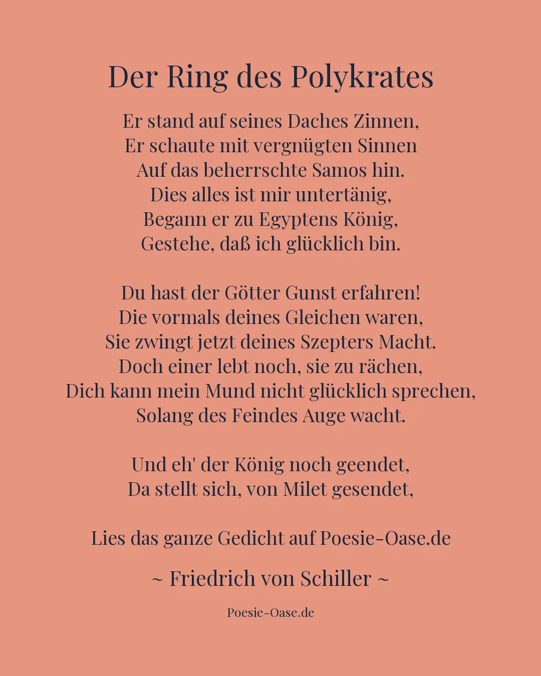Illustration zu Der Ring des Polykrates