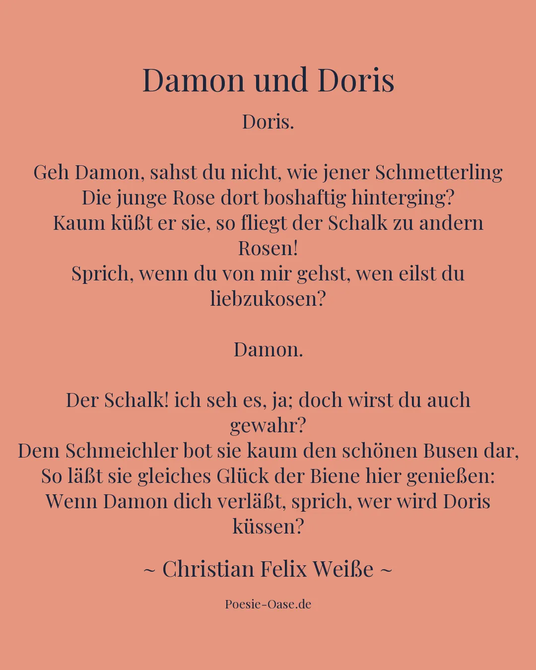 Illustration zu Damon und Doris
