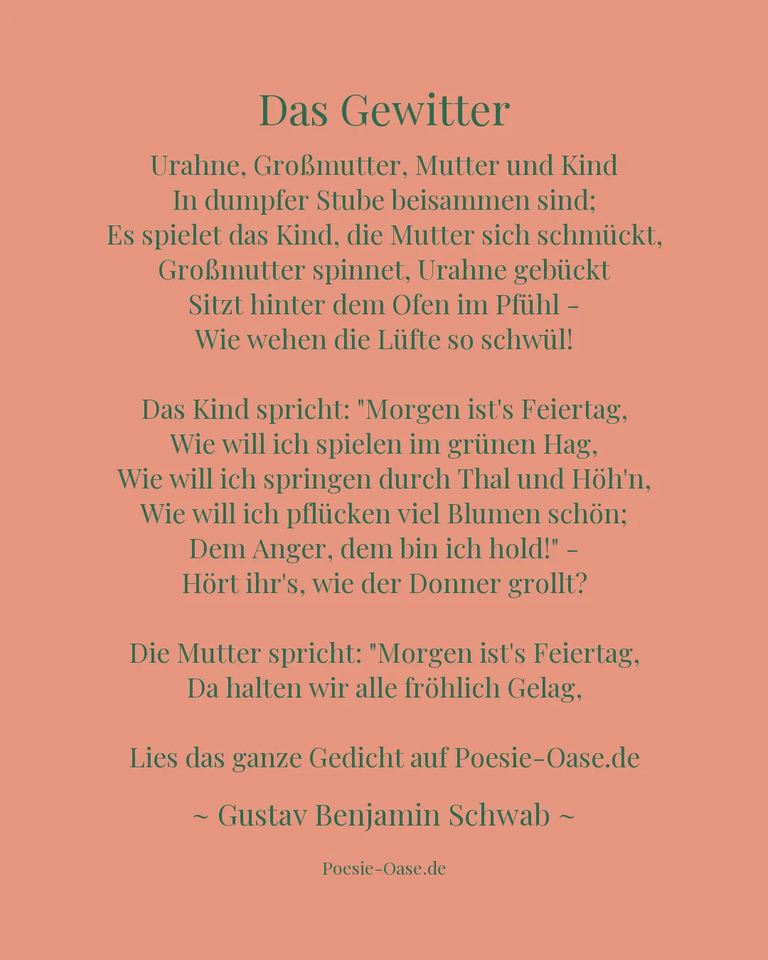 Illustration zu Das Gewitter