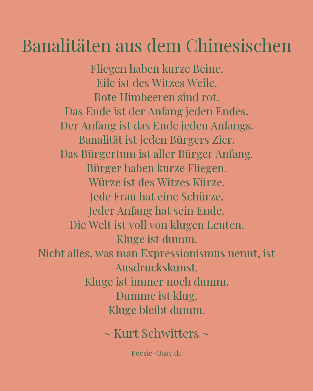 Illustration zu Banalitäten aus dem Chinesischen