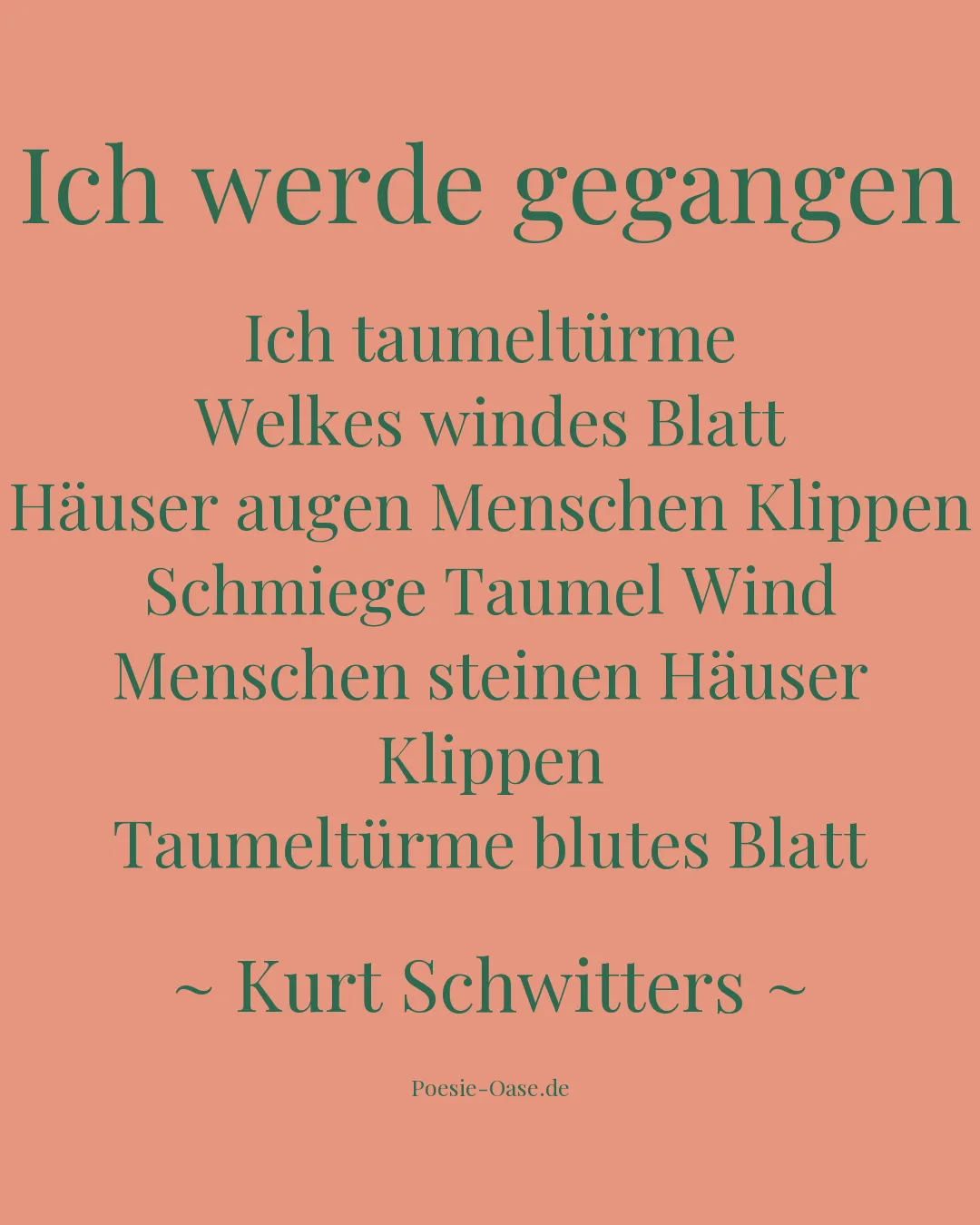 Illustration zu Ich werde gegangen