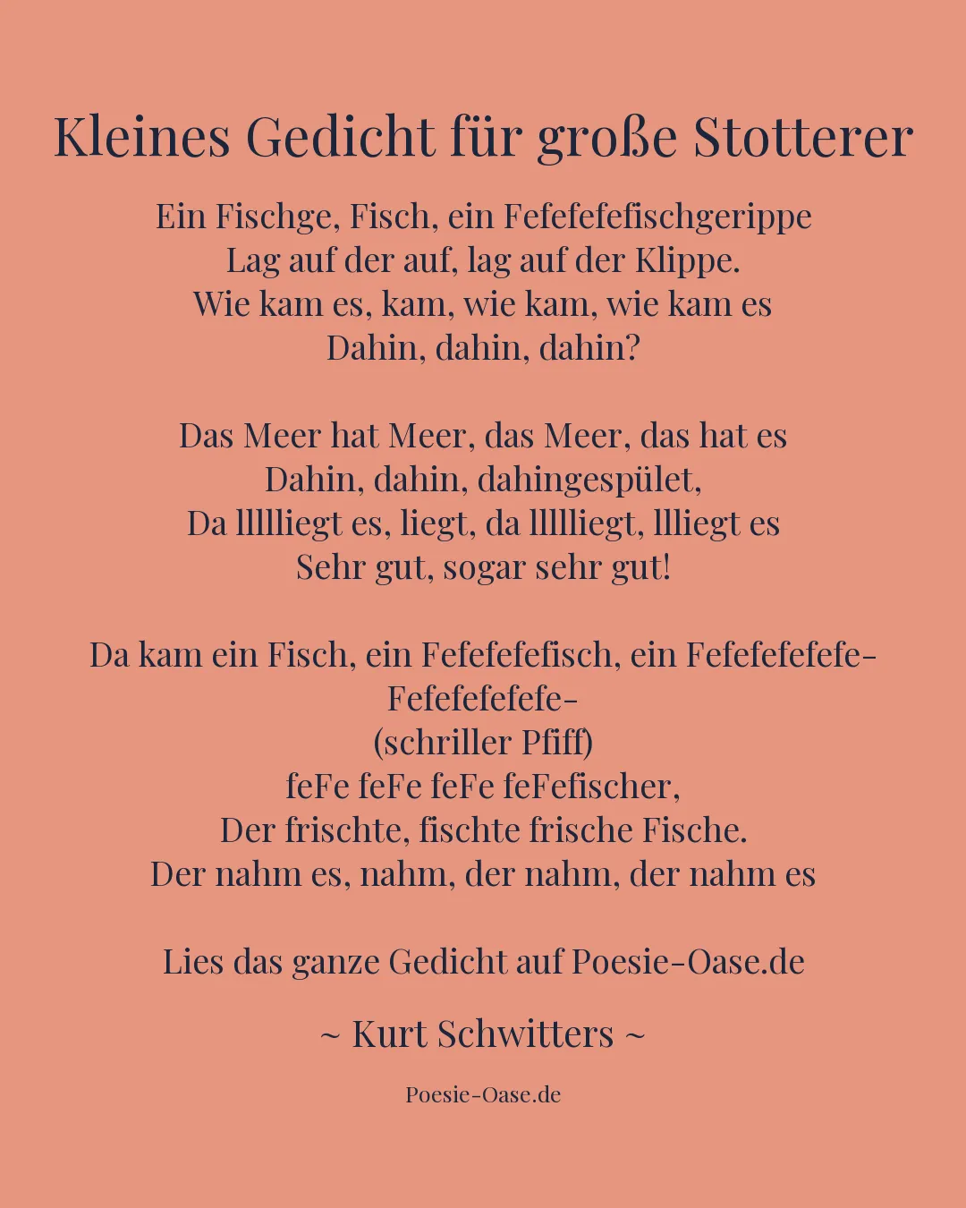 Illustration zu Kleines Gedicht für große Stotterer
