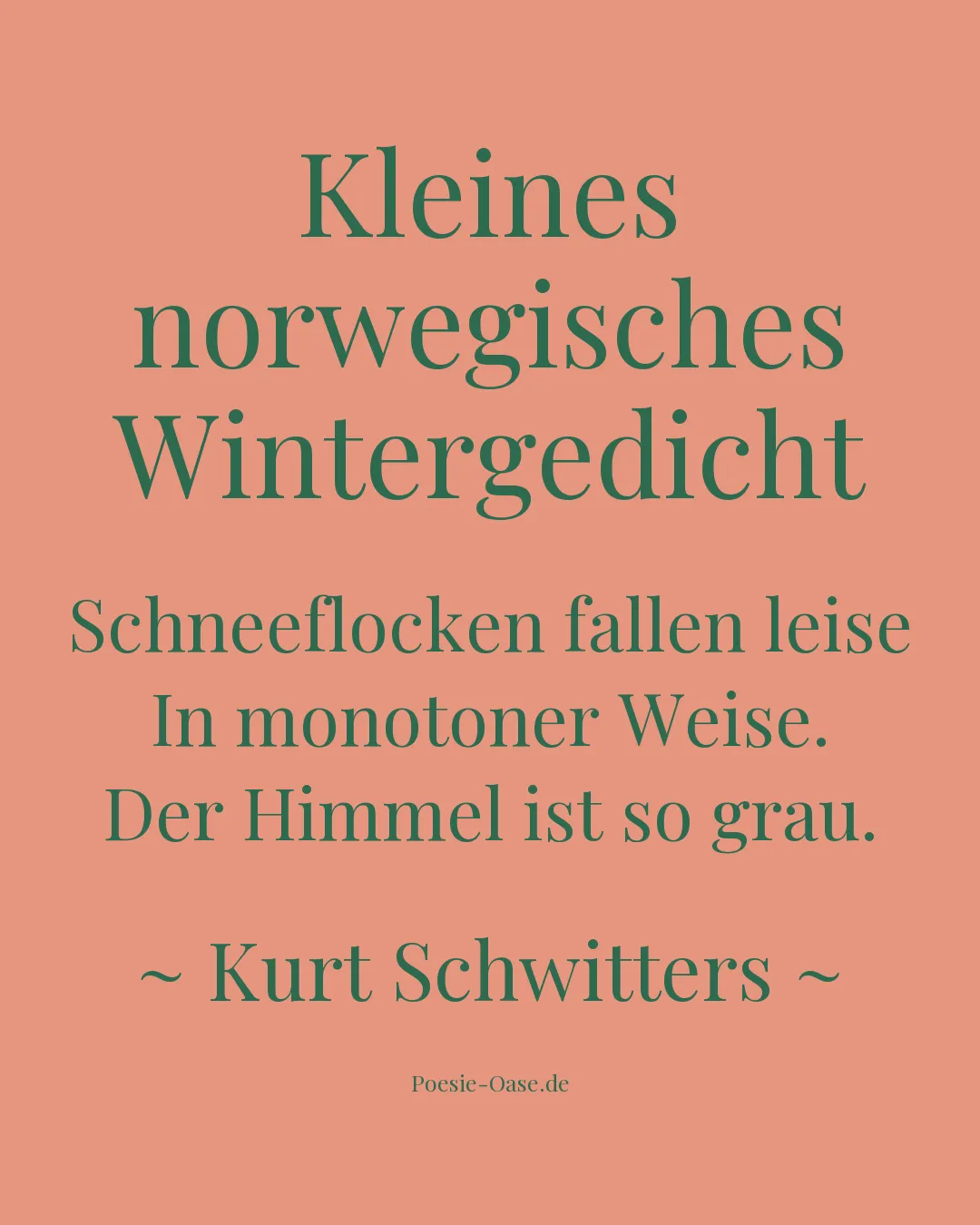 Illustration zu Kleines norwegisches Wintergedicht