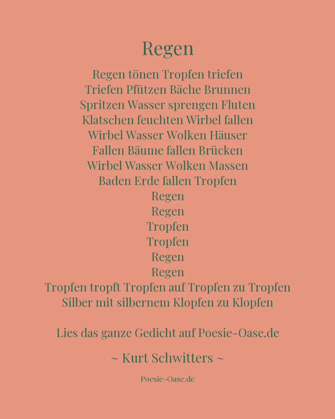 Illustration zu Regen