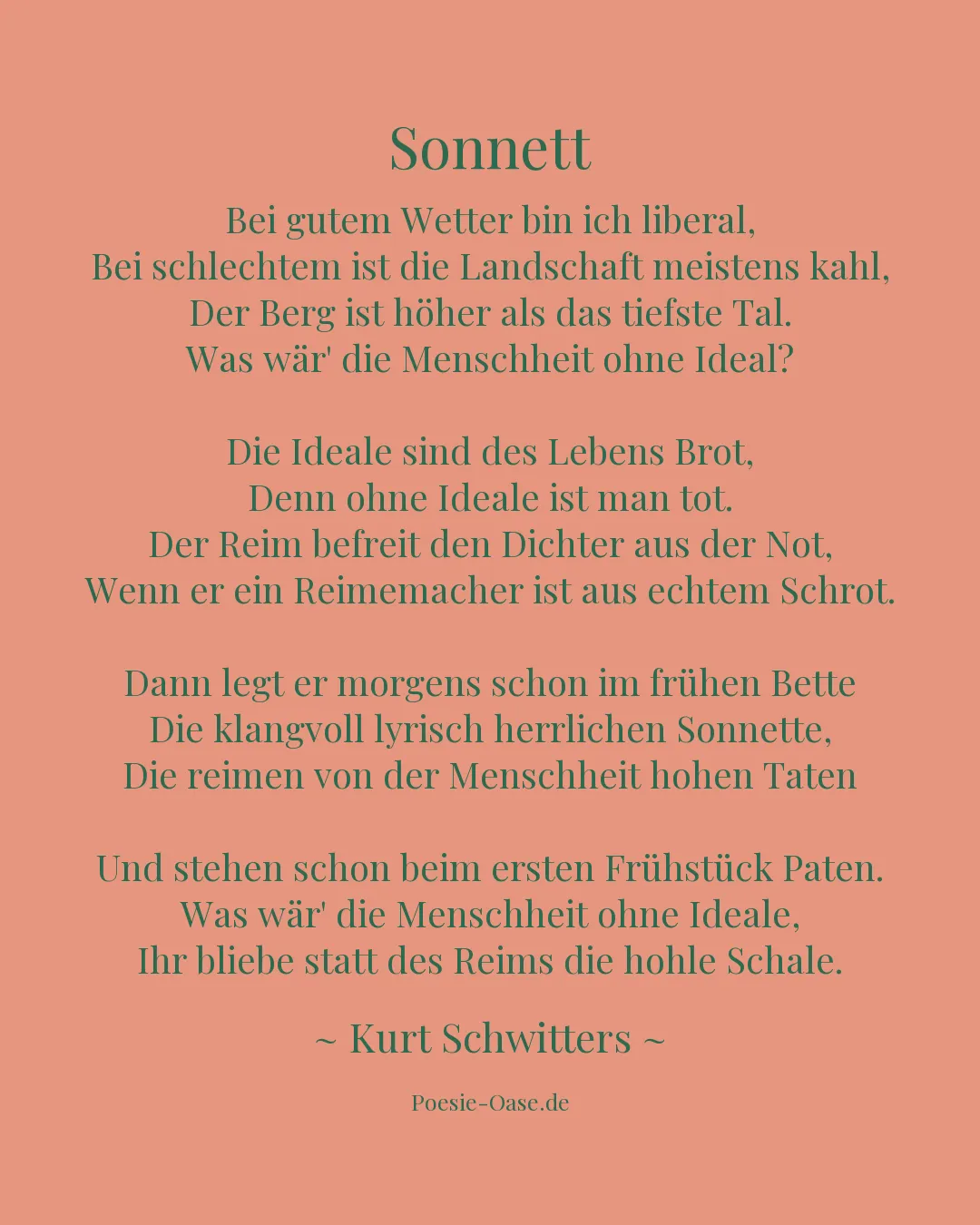 Illustration zu Sonnett
