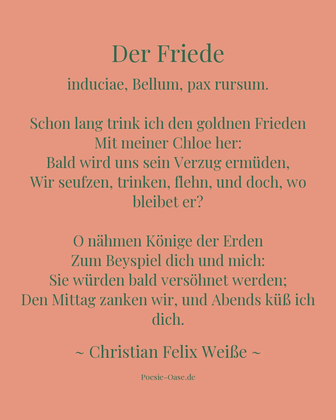 Illustration zu Der Friede