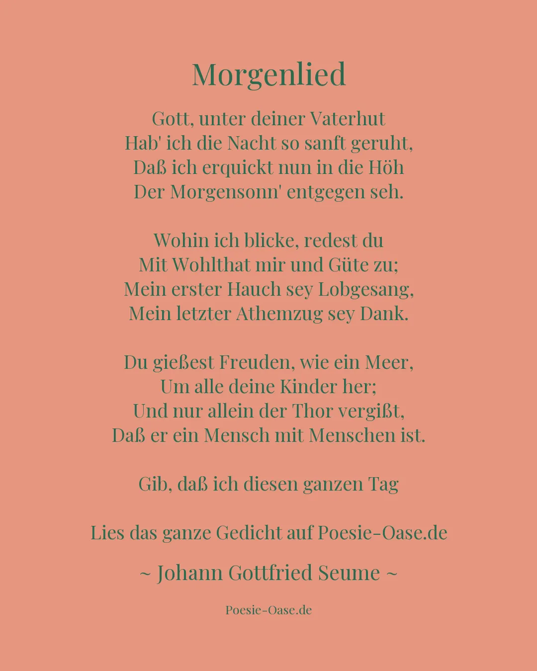 Illustration zu Morgenlied