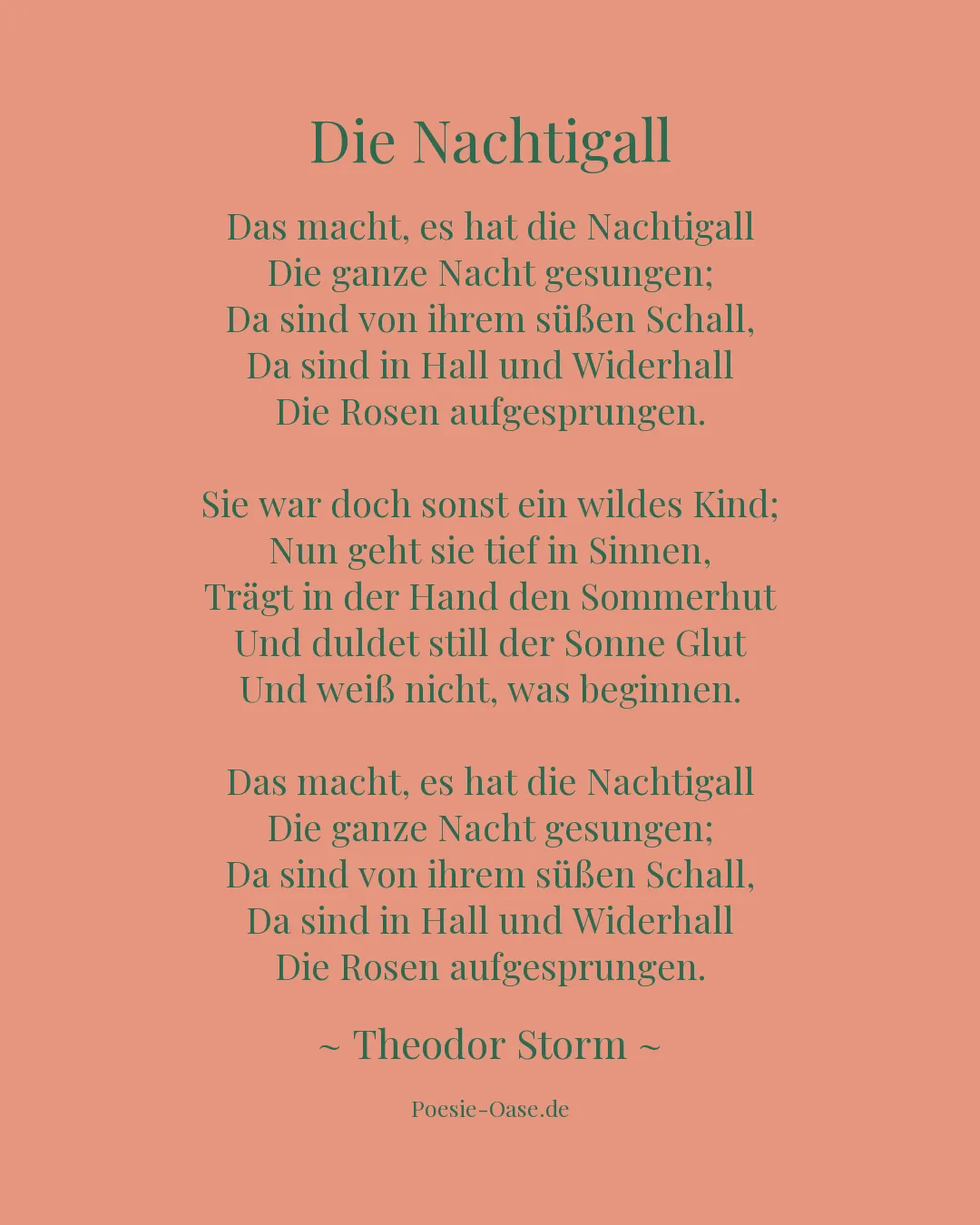 Illustration zu Die Nachtigall