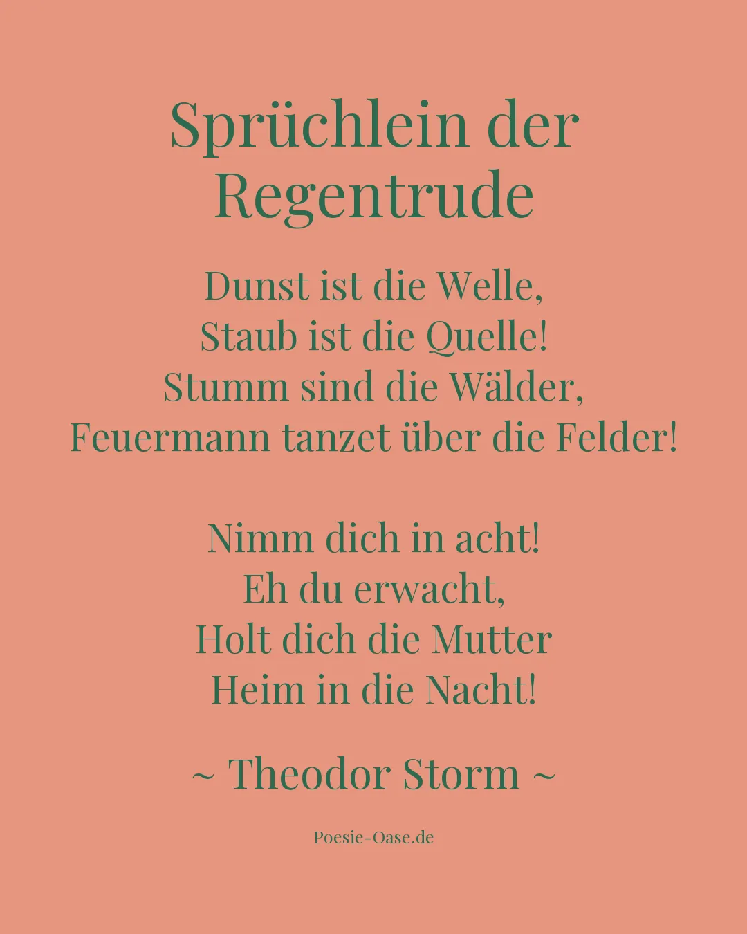 Illustration zu Sprüchlein der Regentrude