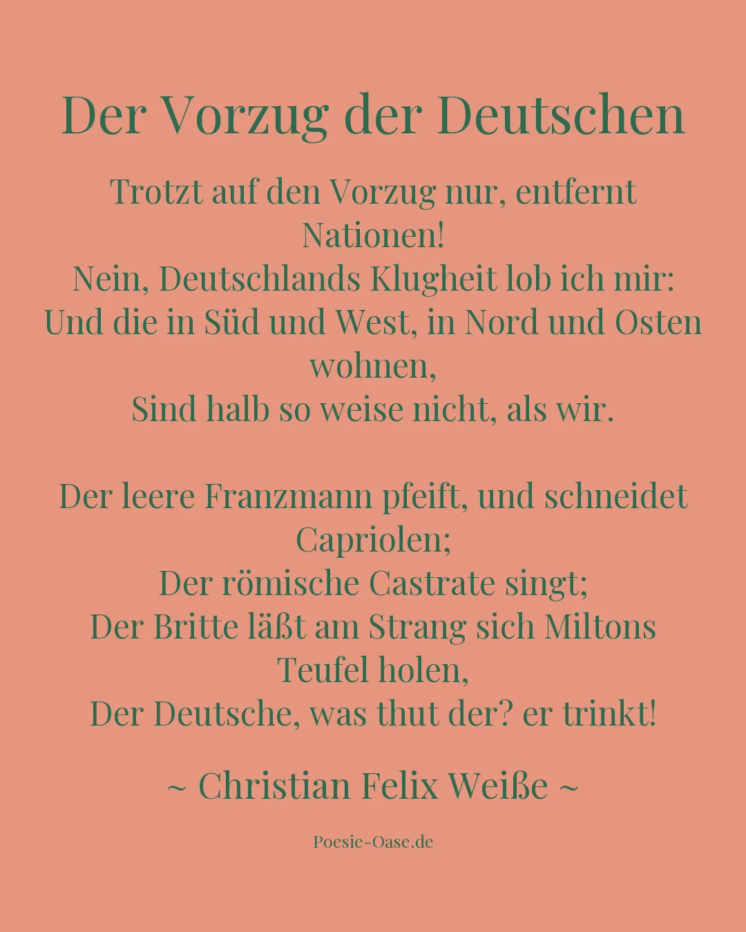 Illustration zu Der Vorzug der Deutschen