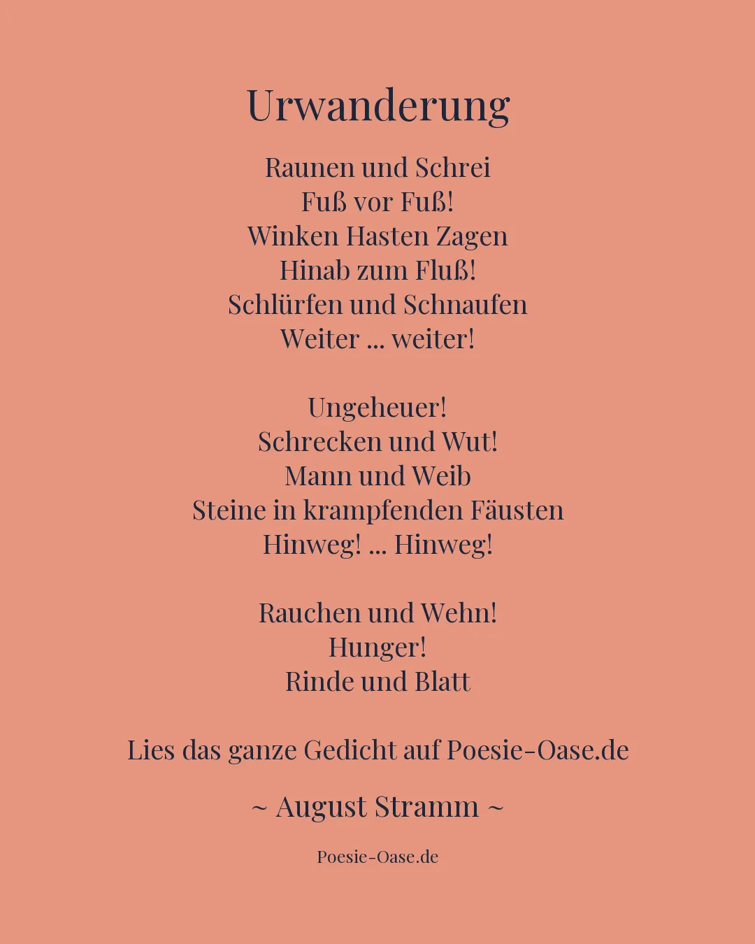 Illustration zu Urwanderung