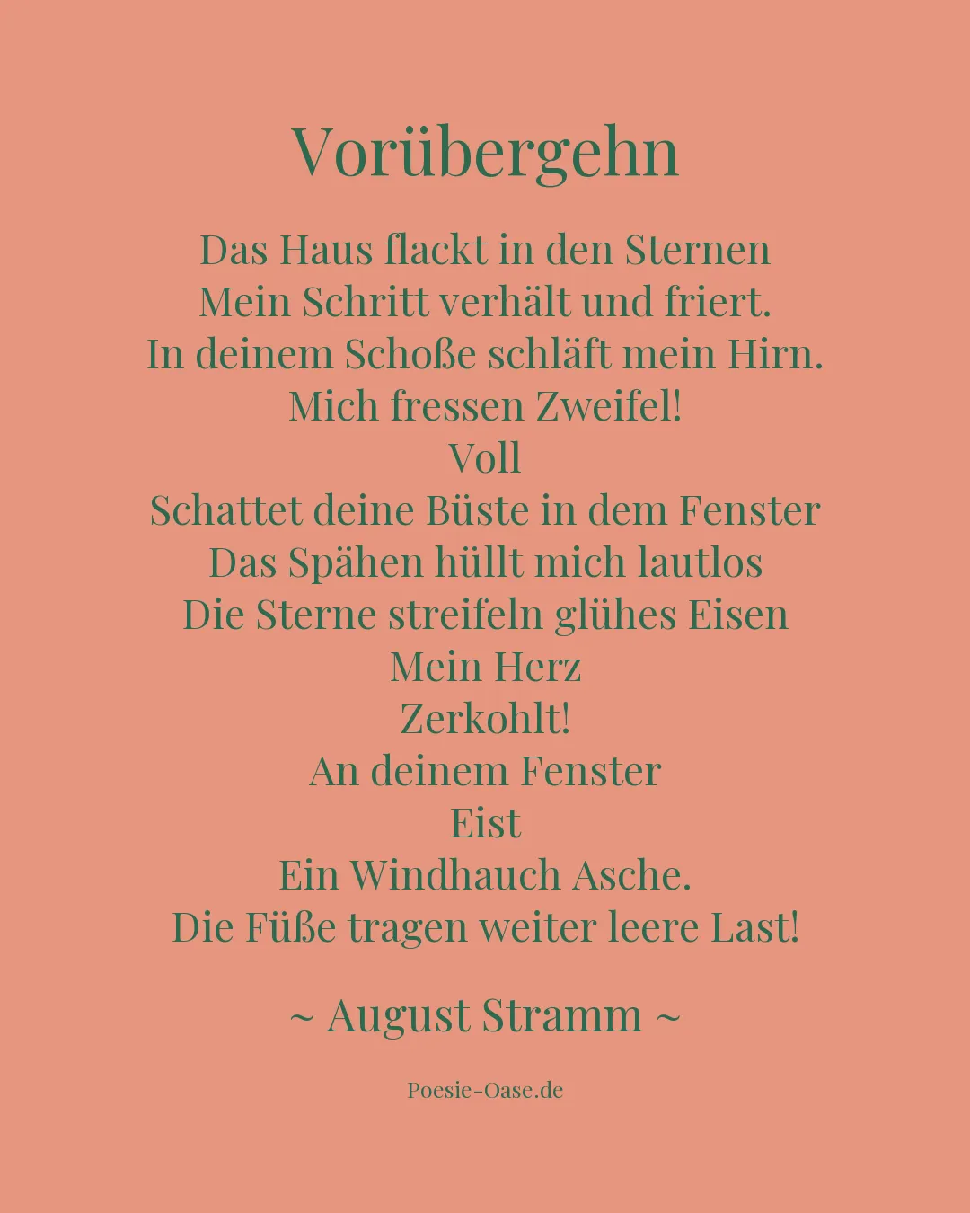 Illustration zu Vorübergehn