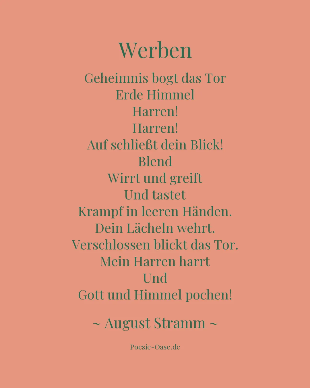 Illustration zu Werben