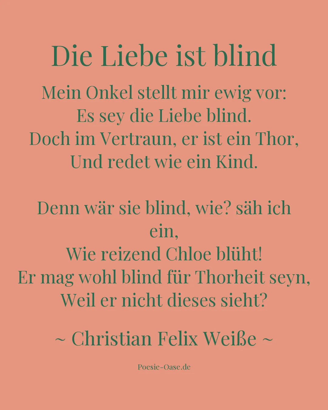 Illustration zu Die Liebe ist blind