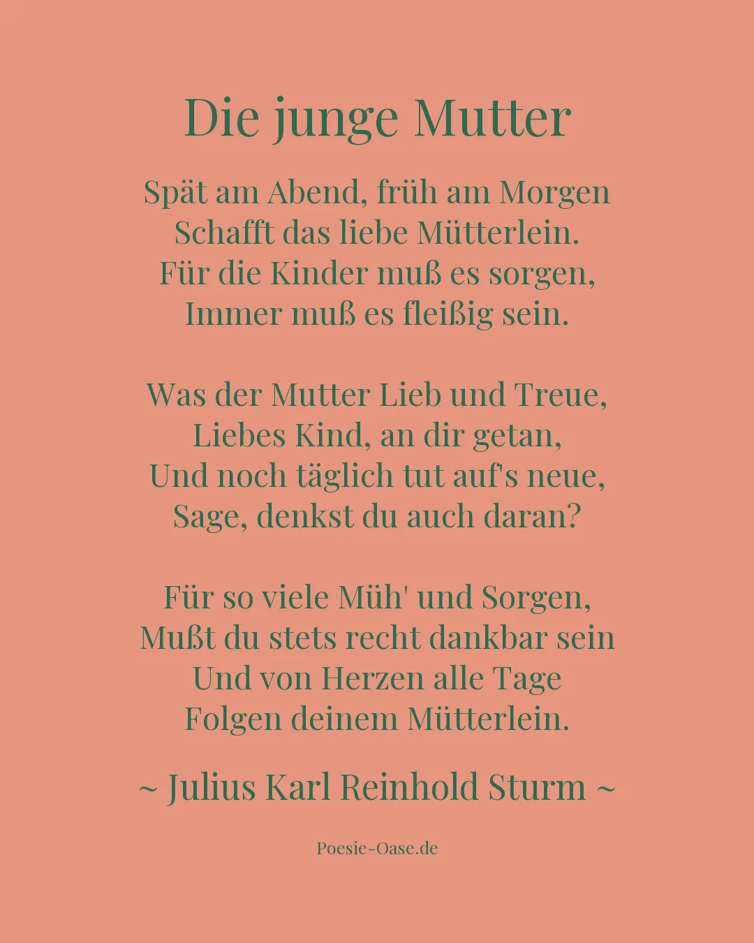 Illustration zu Die junge Mutter