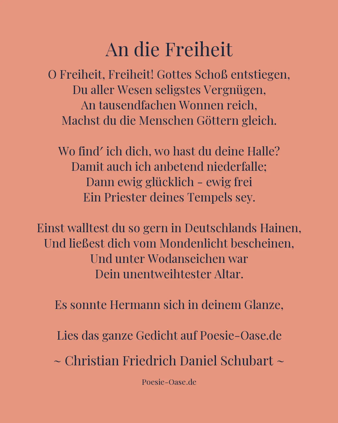 Illustration zu An die Freiheit