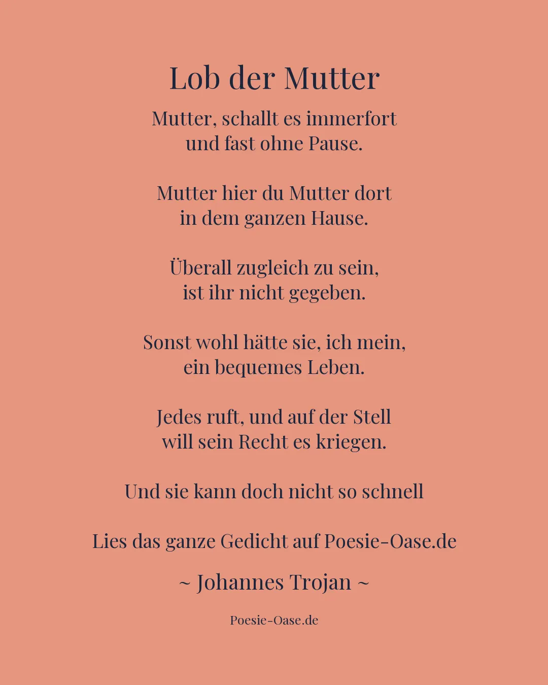 Illustration zu Lob der Mutter