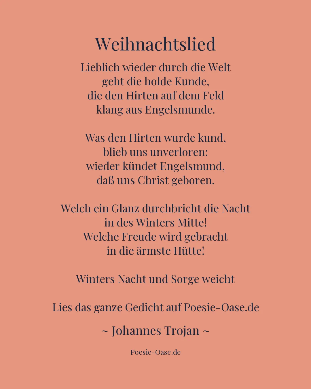 Illustration zu Weihnachtslied