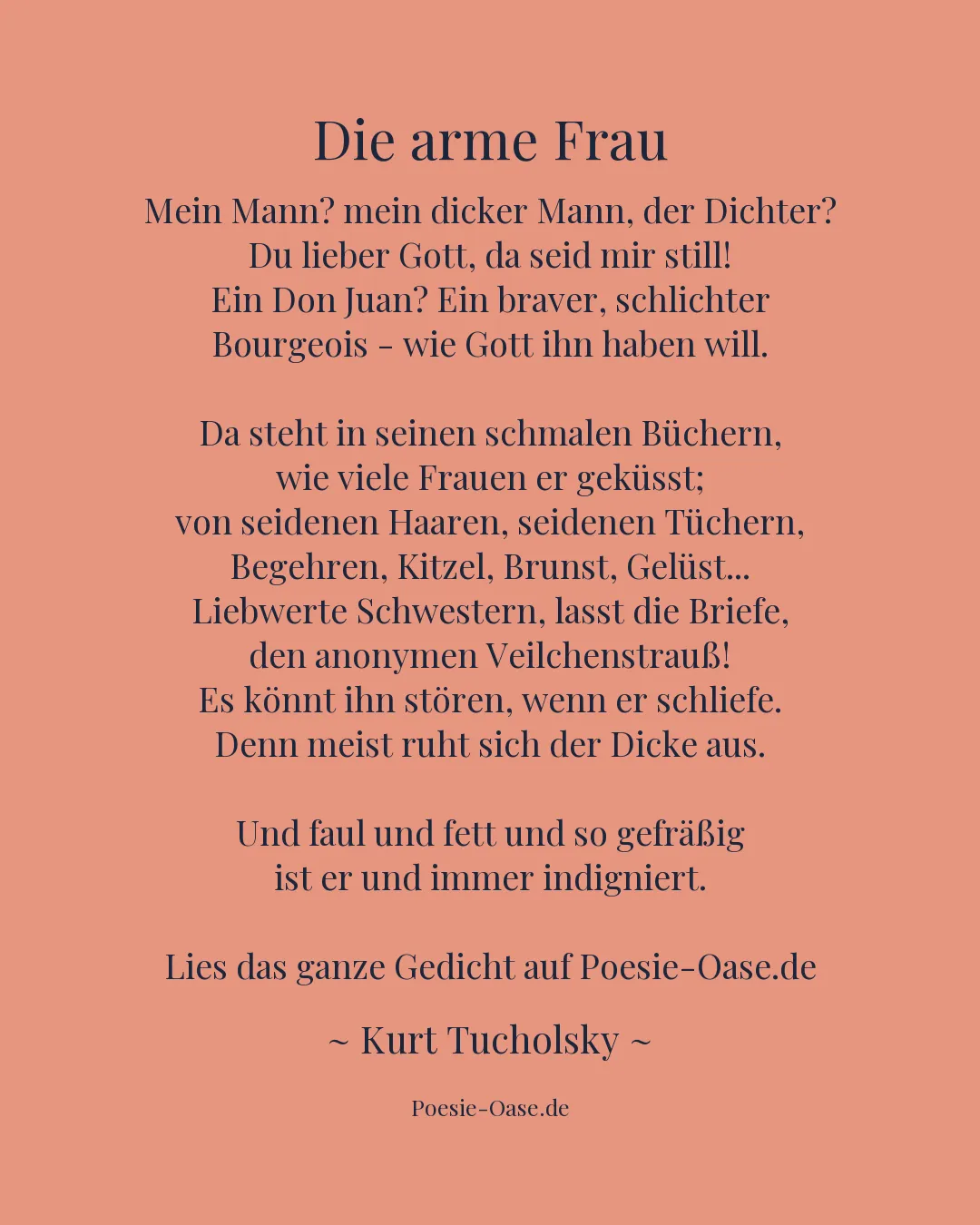 Illustration zu Die arme Frau