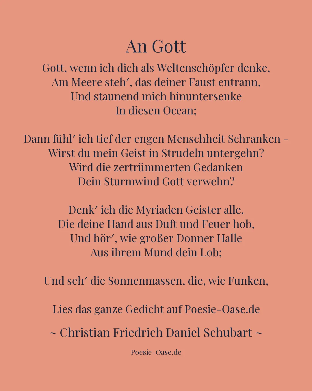 Illustration zu An Gott