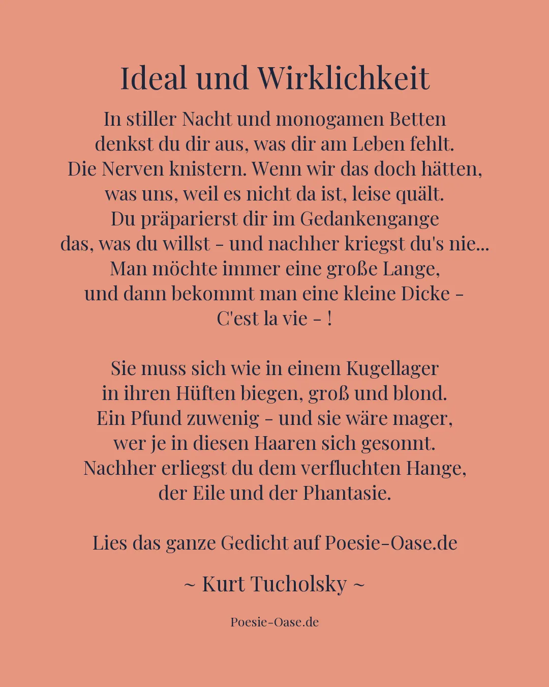 Illustration zu Ideal und Wirklichkeit