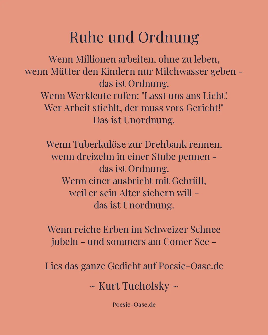 Illustration zu Ruhe und Ordnung