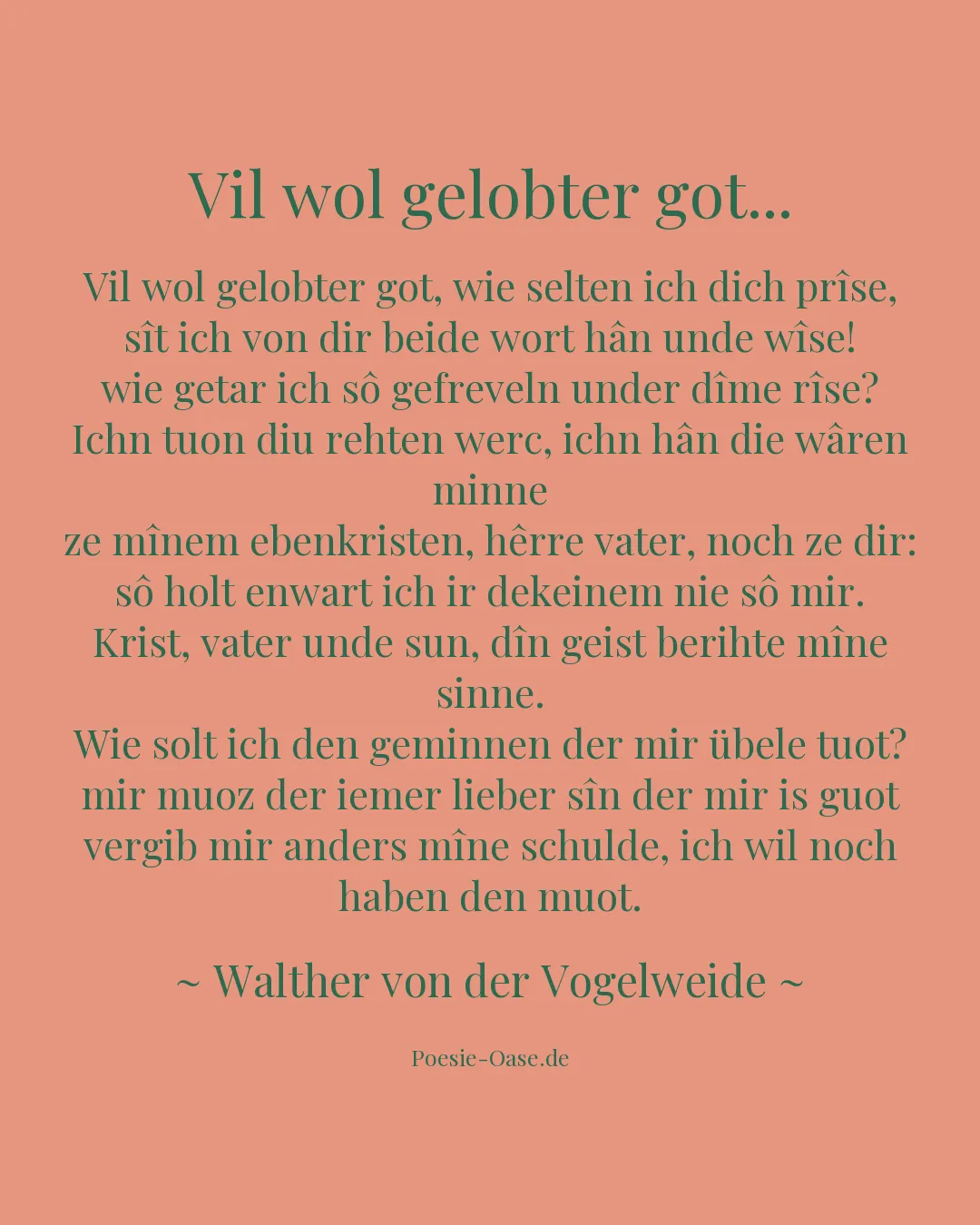 Illustration zu Vil wol gelobter got...