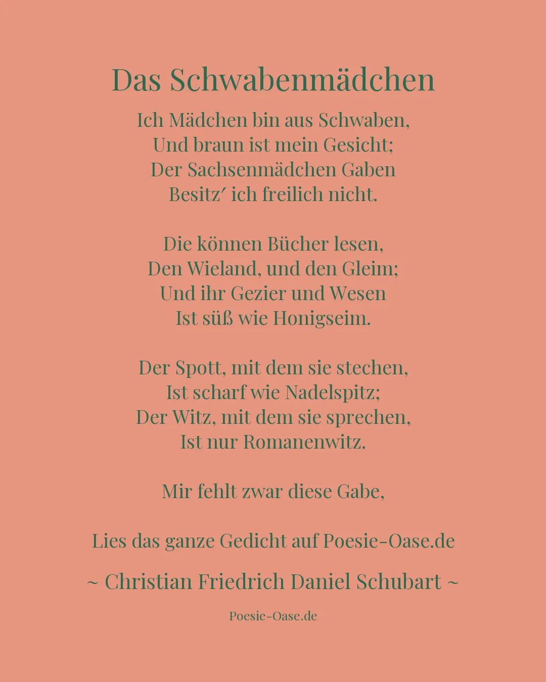 Illustration zu Das Schwabenmädchen