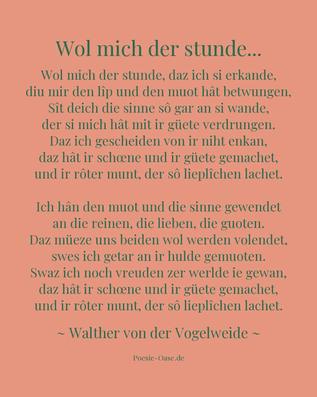 Illustration zu Wol mich der stunde...