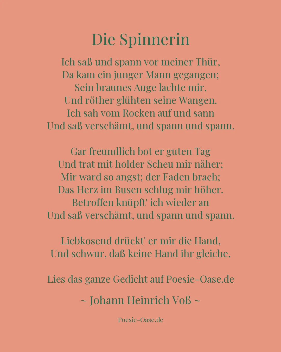 Illustration zu Die Spinnerin