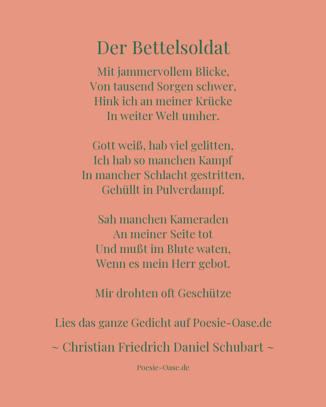 Illustration zu Der Bettelsoldat