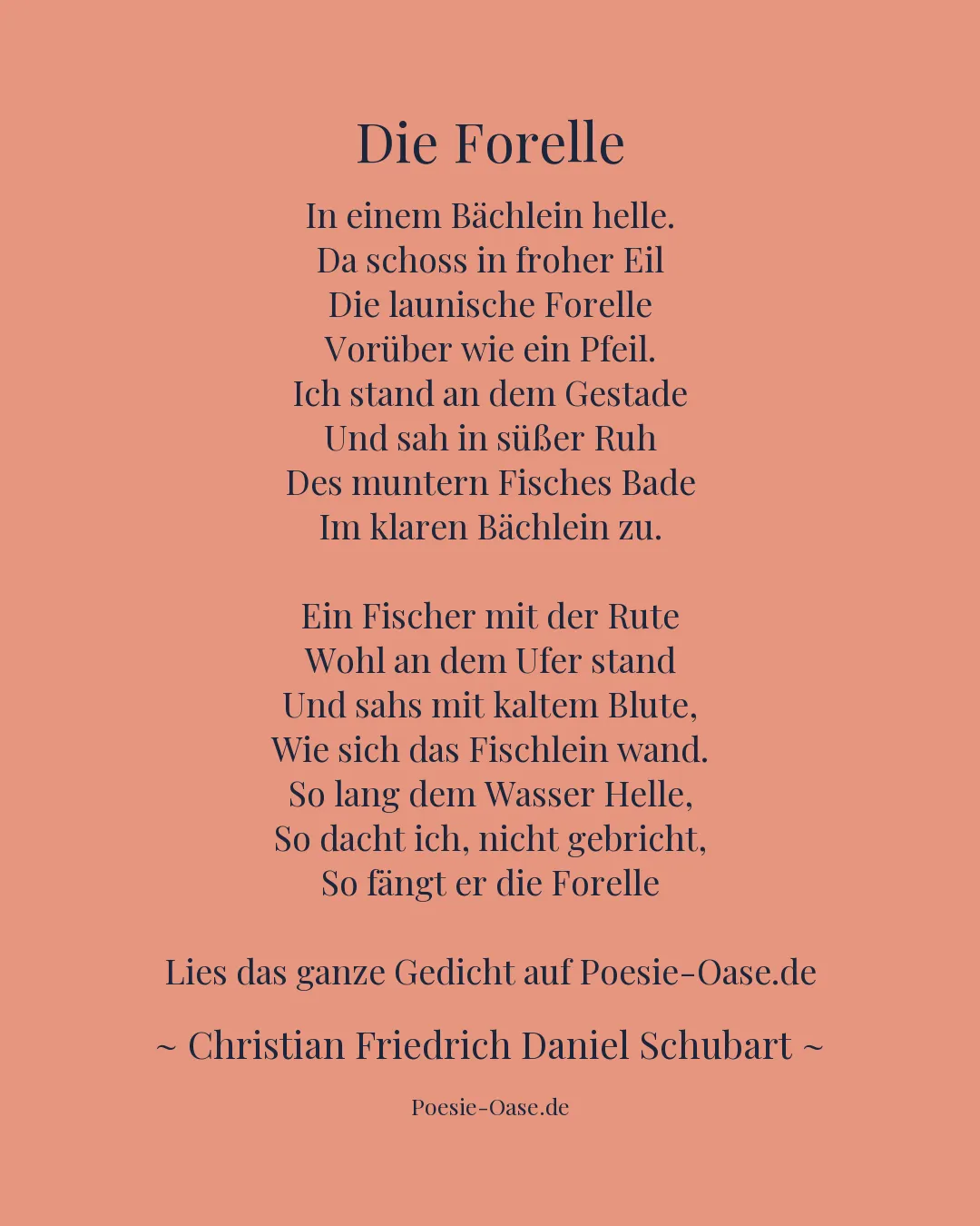 Illustration zu Die Forelle