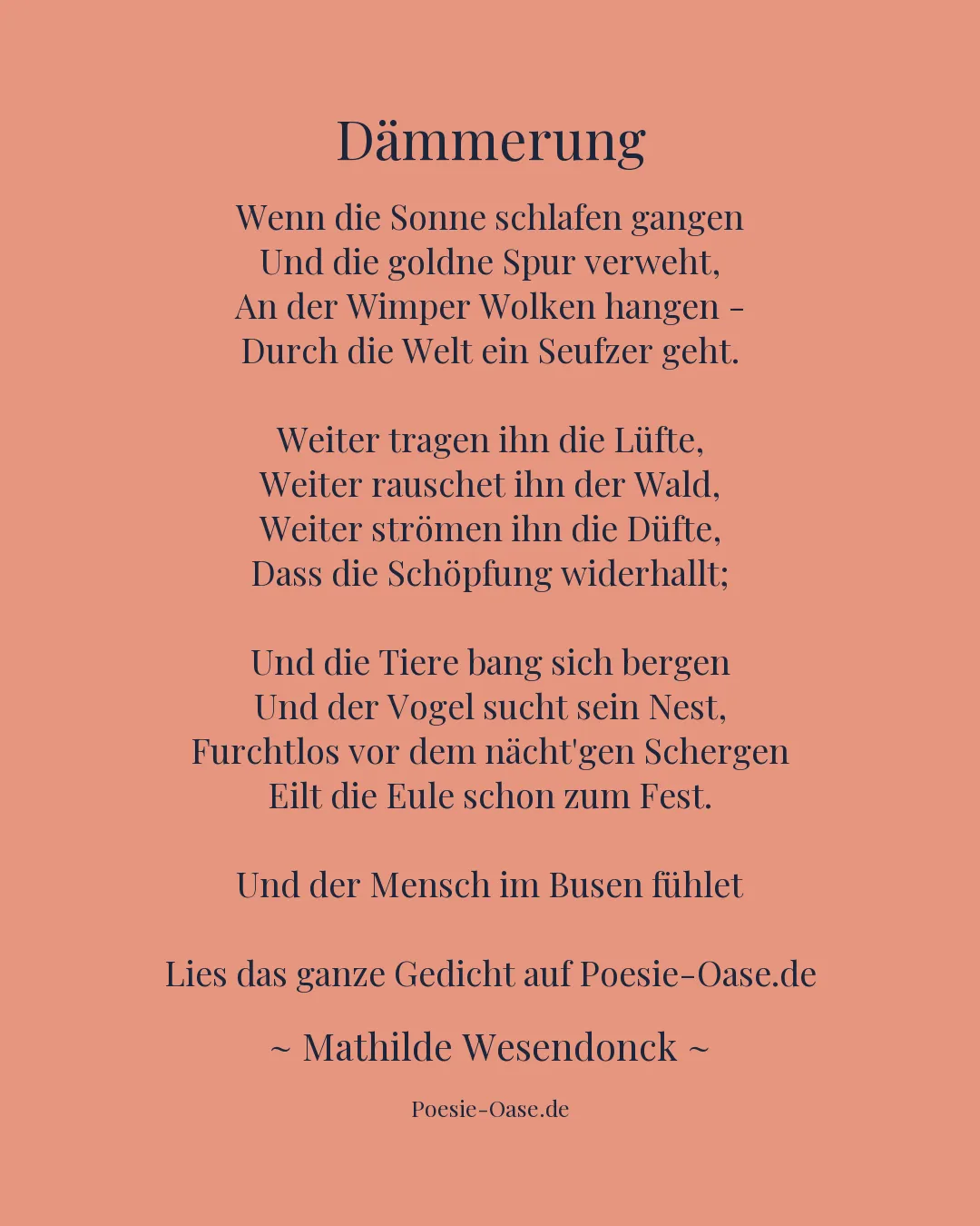 Illustration zu Dämmerung