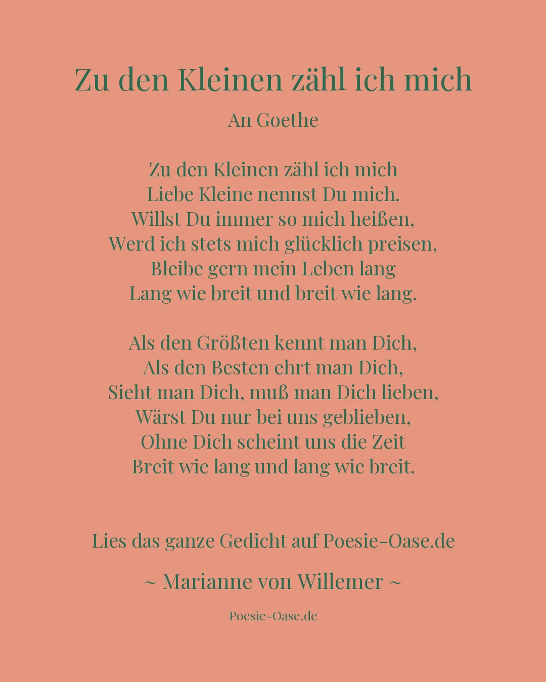 Illustration zu Zu den Kleinen zähl ich mich